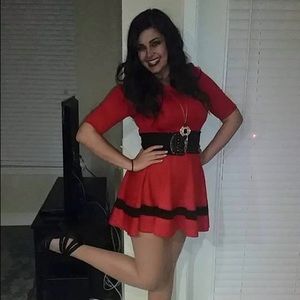 Short red dress from Fashion